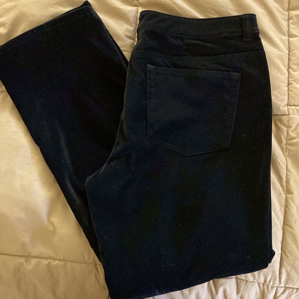 RALPH LAUREN LRL SIZE 12 VELVET JEAN STYLE PANTS NWOT
